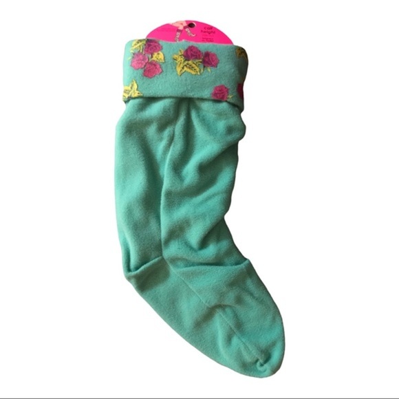 Betsey Johnson gray knitted knee hi fleece boot liner feet boot warmers - Picture 8 of 12